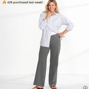 NWOT! High Rise Wide Leg Pants Lands End (M)